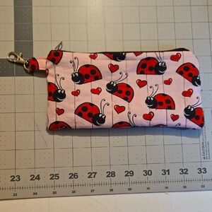 Ladybug Print Pink Wallet